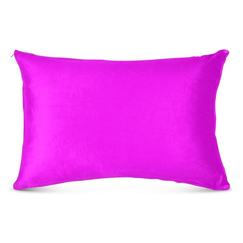 ODAWA Magenta Queen Pillow Cases Soft Zipper Pillow Cases Gifts for Women Men (Pillows are not Included)