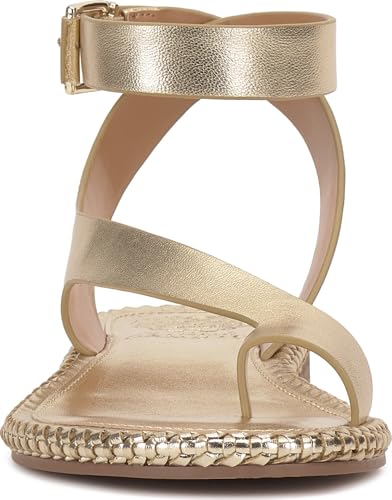 Image of Vince Camuto Libahs Ankle Strap Toe Loop Flat Sandals