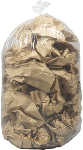 FSE 55 Gallon Trash Can Liners, Clear Trash Bags Heavy Duty, 1 Mil, 250 Count