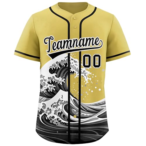 Custom Fashion Baseball Jersey Personalized Printed Stitched Name Number Sports Shirt for Men Women Youth
