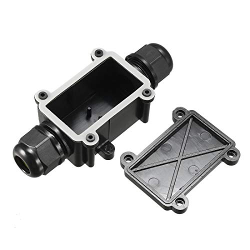2 WAY WATERPROOF Electrical Junction Box For Outdoor Lighting Cable IP68 DSJ-7H EUR 6,18