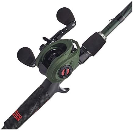 Abu Garcia Zata Baitcast Low Profile Reel and Fishing Rod Combo, 7' - Medium Heavy - 1pc , Green