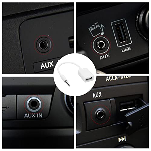 Adaptador USB a Jack 3.5mm para audio de auto miniatura 5