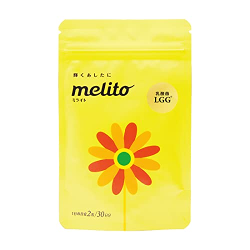 ミライト\melito 帝人 サプリメント 乳酸菌 LGG 16.8g 60粒 1ヶ月分