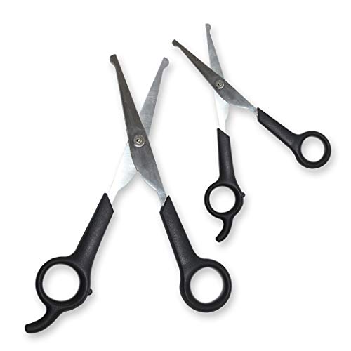 Pets First Tesoura de cuidados para animais de estimação Aparador corporal e facial,Lâminas de aço i