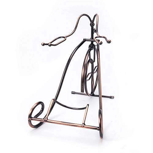 Soporte para 1 botella de vino de metal para mesa miniatura 2
