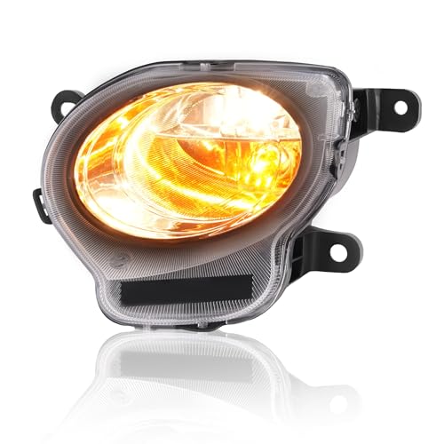 HECASA Turn Signal Light Left Compatible with 2012-2019 Fiat 500(Not Fit For Abarth) Turn Signal Lamp W/Bulb Replacement for FI2532100 5182461AC Clear Lens+Chrome Housing Driver Side by HECASA - Used condition - Image 5
