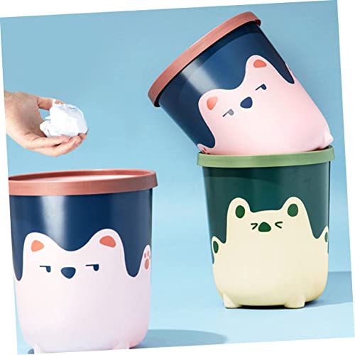 Caneca de basura rectangular de plástico 1 pieza miniatura 7