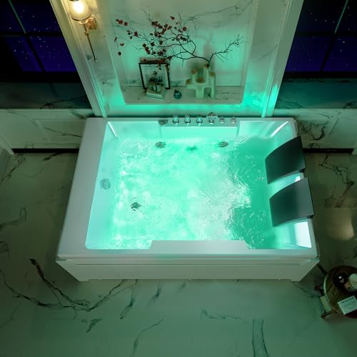 Image of 72-Inch Whirlpool Jetted Tub,Acrylic Hydro Massage Bathtub