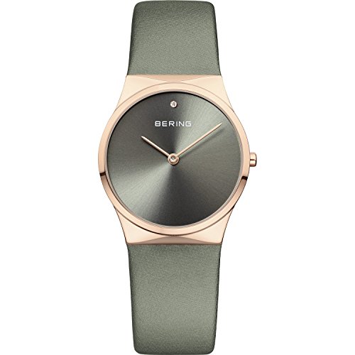 BERING Damen Uhr Quarz Movement - Classic Collection mit Satin und Saphirglas 12130-667 Armbandsuhren - 3 ATM