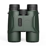 TRV 10x42 Rangefinder Binoculars for Adults, 5000Y Laser Distance Binoculars, Ballistic Mode + Archery Mode, ±0.1m Accuracy, ED Waterproof Hunting Binoculars (1 Ballistics（7..62）)