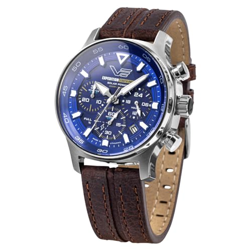 Vostok Europe Herren-Chronograph Solar Expedition South Pole Braun/Blau VR42-592A762