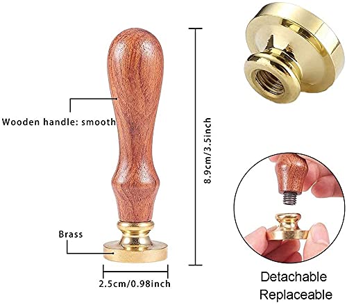 Craspire Crow Wax Seal Stamp Halloween Sealing Wax Stamp Bird On Branch 25Mm Retro Removable Brass Seal Stamp With Wood Handle For Wedding Invitations Envelopes Craft Adhesive Waxing #TOP2