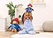 Mighty Mojo Paddington Bear Plush Doll – 10-Inch Standing, 8-Inch Sitting, Super Soft & Cuddly | Official Paddington in Peru Movie Toy – Embroidered Details, Stuffed Animal for Ages 3+