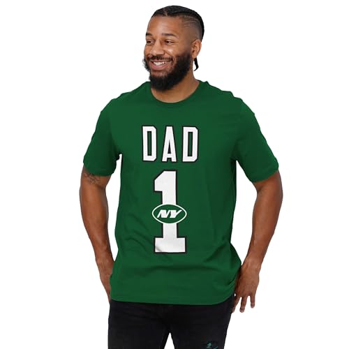 Image of FOCO NFL Mens NFL Team Logo Tee Shirt #1 Dad T-Shirt