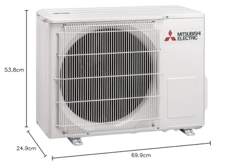 Miniatura 5 de Aire Acondicionado Fijo Mitsubishi Electric Msz-Hr25vf, 1 Unidad Interior 1 Unidad Exterior, Caliente Y Frío, Mando A Distancia Incluido, 9000 Btu