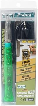 Pro'sKit USB Powered Soldering Iron, Fast Heating, Auto sleep mode, Low power consumption