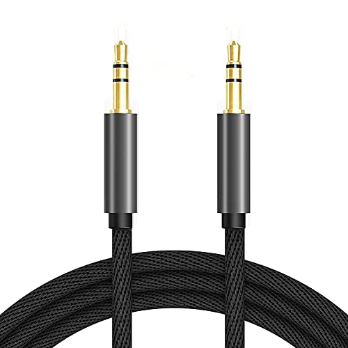 Jimgumg 3.5Mm Male To Male Auxiliary Aux Stereo Professional Audio Cable With Silver-Plating Copper Core, Nylon Braid For Car, Headphone, Home Stereos, Speaker, Cell Phone, Computor And More #TOP21