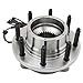 TRQ Front Rear Wheel Bearing & Hub Assembly 4WD with ABS Sensor Compatible with 2017-2022 Ford F-250 Super Duty F-350 Super Duty