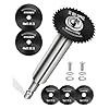 Inside Pipe Cutter for PVC Pipe with 5 Replacement Saw Blades, 1/4 Inch Hex Shank Impact Connect Inside PVC Pipe Cutter for Drill and Impact Driver, Internal Plastic Pipe Cutter Plumbing Tools