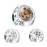 NINGAN Herradura Trepelo Amor Encantos 925 Plata Personalizada Imagen Encanto Ajuste Mujer Pulsera Collar Regalo Para Las Mujeres