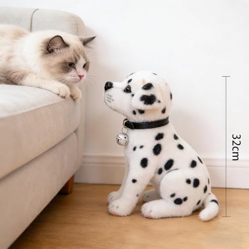Xiyocadt Hund Kuscheltier, Plüschtier Hunde 25/32cm, Stofftier Plüschhund-Weizenhund Fleckenhund Plüsch Spielzeug für Baby Kinder Freunde (Stellung 25CM)