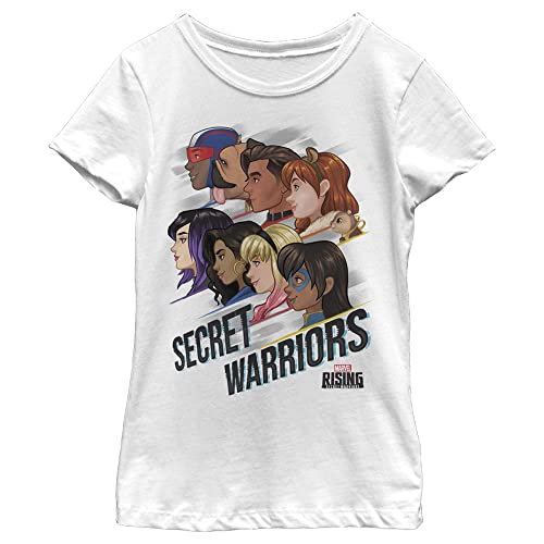 T-shirt Marvel Girl vêtement blanc Silhouette Squad fille taille L coton