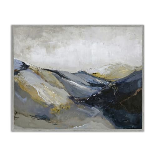 'Abstract Mountain Peaks Landscape'| Framed Giclee Art