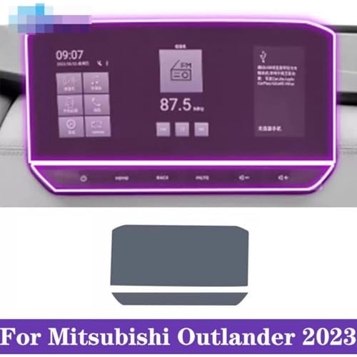 Protection d'écran de navigation GPS prédécoupée pour Outlander - 2