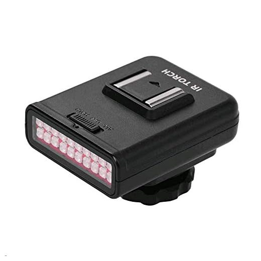 ORDRO LN-3 Studio IRLight LED Light USB Rechargeable Infrared Night Vision Infrared Illuminator Replacement Compatible with DSLR Camera Photography Lighting Accessory
