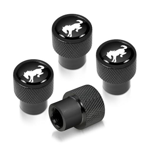 Bronco Black Tire Valve Stem Caps