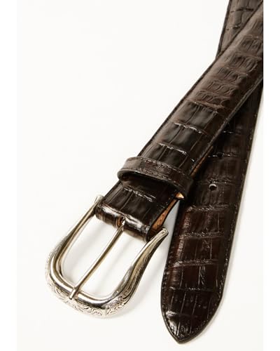 Men's 1978&Trade; Exotic Caiman Belt Chocolate 342