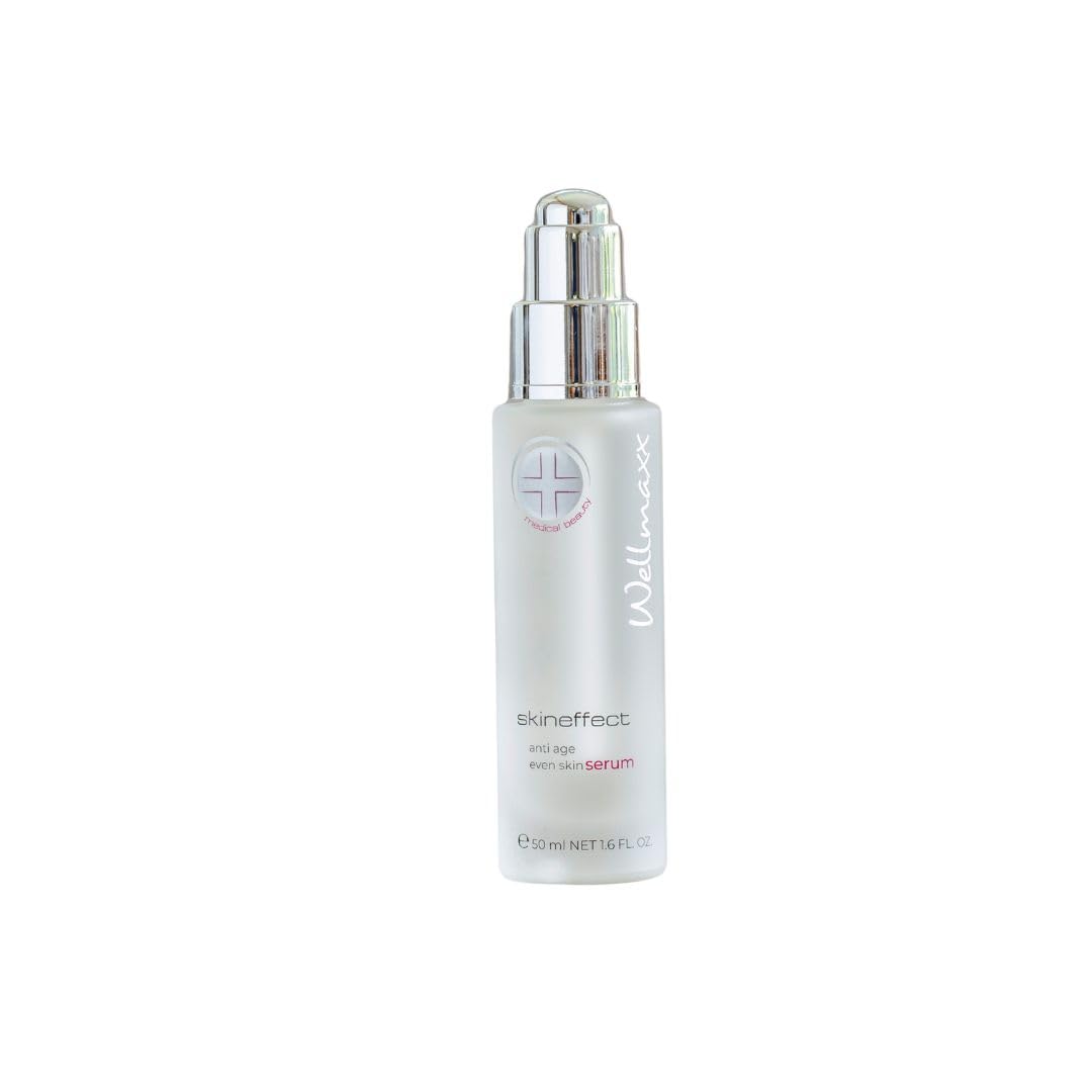 WELLMAXX® skineffect anti-age even skin serum, Hyaluron, Neutrazen™, Panthenol, dermatologisch getestet, 'sehr gut' in der Verträglichkeit, parfumfrei, vegan, leichte Textur, Pipette,50 ml