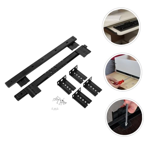 Rails coulissants stables LIFKOME mécanisme clavier acier - 3