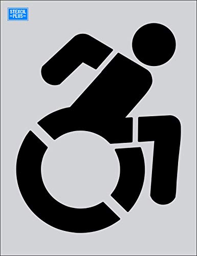 39" NYSDOT Handicap Accessible Icon Parking Lot/Pavement Marking Stencil