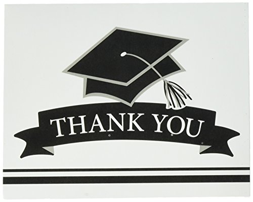 Creative Converting Party Supplies School Spirit White Thank You Notes, One Size #TOP16