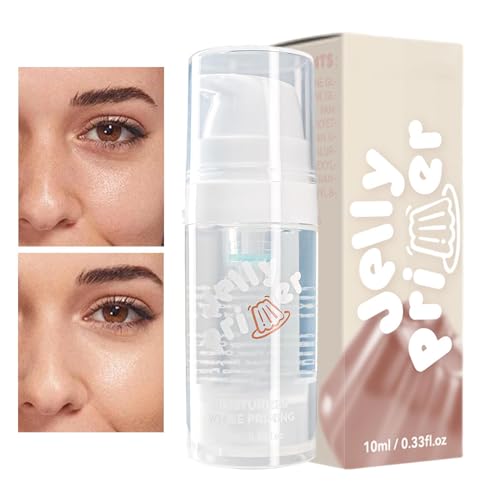 Facial Primer Hydrating, Makeup Primer Lasting, Jelly Primer Pores, Smoothing Primer Makeup, Face Primer Jelly, Long Lasting Makeup, Hydrating Primer Jelly, Pore Smoothing Primer