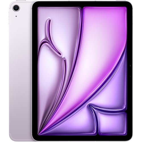 Image of Apple iPad Air (M2, 11-inch, 2024), 512GB, Wi-Fi, Purple (Renewed)