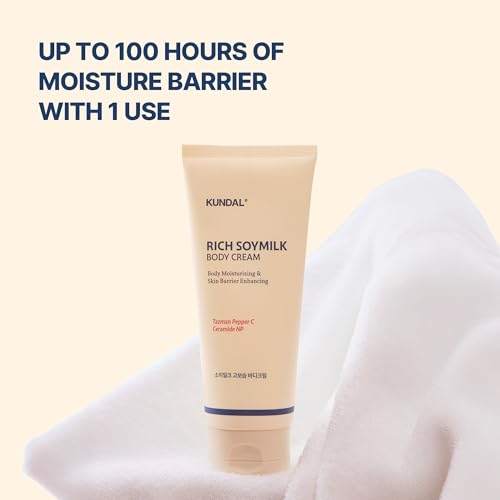 KUNDAL Soymilk Body Wash & Body Cream Set, Moisturizing Body Care with Ceramides, Hydrating Skincare Duo for Dry Skin, Mellow Vanilla Scent (16.9 fl oz + 6.76 fl oz) - Image 7