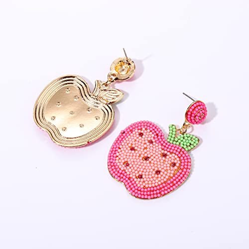 MOLOCH Teacher Earrings - Beaded Rhinestone Maestra Dangle Earrings for Back to School and Teacher Appreciation Gifts4