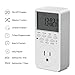 Outlet Timer, 7 Day Wall Plug in Light Timer Outlet, CANAGROW Indoor Digital Programmable Timers for Electrical Outlets, 3-Prong Outlet for Appliances, 15A/1800W