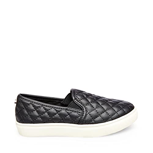 Steve Madden Girls Shoes Ecentric Q Flat, Black, 5 #TOP4