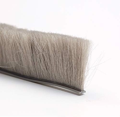 網戸 すき間 防虫 モヘアDタイプ D45120 2P 500m単位 材質PP 植毛2列 ベース幅4.5mm 高さ12mm グレー