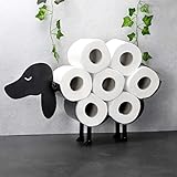 Dachshund Toilet Paper Storage, Funny Dog Wall Mounted or Free Standing Bathroom Toilet Paper Holder