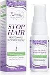 Hair Growth Inhibitor, Non-Irritating Hair Inhibitor, Hair Stop Growth Spray, Permanent Hair Removal Spray for Underarm, Arm, Leg, Bikini Areas, Body, Face, Painless for Men and Women