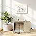 Relaxdays Hundekäfig, für Zuhause, HBT: 65,5x102x60 cm, Hundemöbel, 2 drehbare Näpfe, Hundebox, MDF & Stahl, weiß/braun
