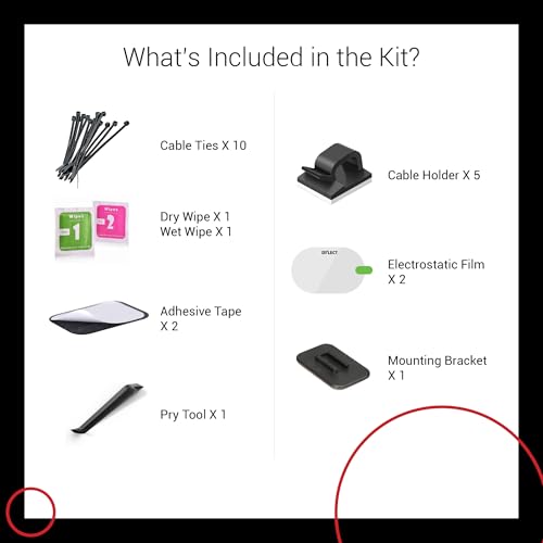 Image of Dylect Reinstallation Kit for Sense Classic Single Channel Dash Cam | Complete Tool & Mounting Set for Hassle-Free Reinstallation After Vehicle Change or Windscreen Change