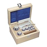 KERN KP-2491 Edelstahl Poliert Gewichtssatz met Holzetui, Silber, 1 mg - 200 g, F1