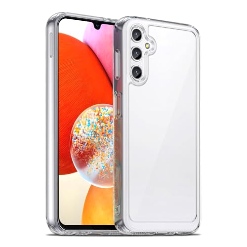 Image of Case for Samsung Galaxy A14 5G /4G, Military Grade Drop Protection Phone Case, Yellowing Resistant, Anti-Scratch Hard PC Back, Shockproof Hard Ultra-Thin Protective Cover, Clear