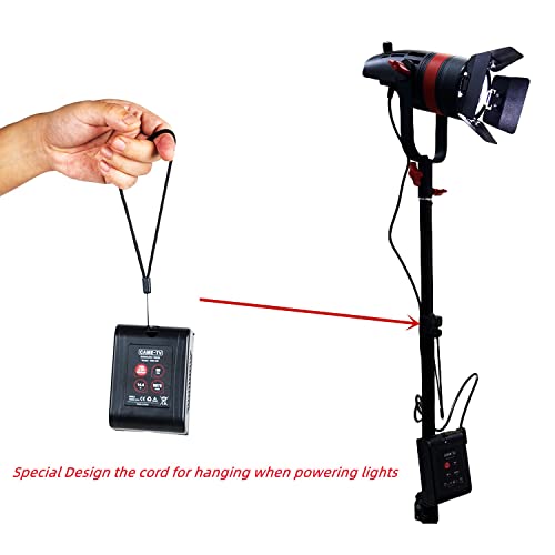 Came-Tv Mini V Mount Battery 99Wh 6875Mah 15A Draw Rechargeable V-Mount With 2 D-Tap & 1 Usb For Blackmagic Bmpcc 4K/6K Pro/Sony Fx6/Red Komodo/Canon C70/Z Cam E2,Video Lights,Monitors #TOP2